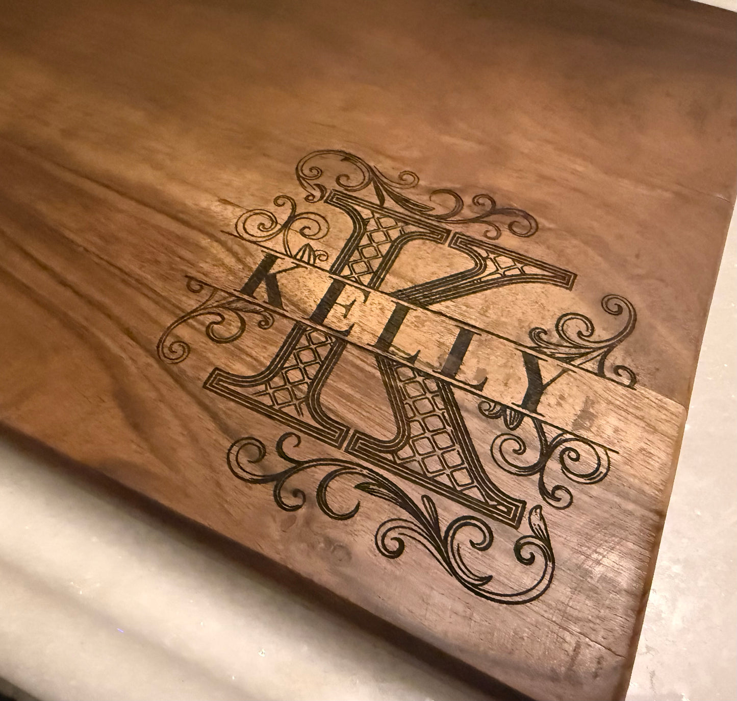 Monogrammed Serving Boards