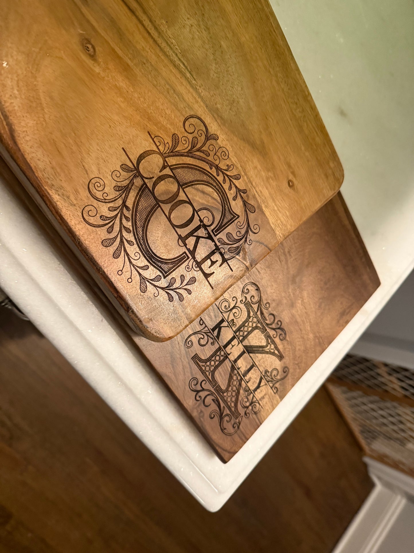 Monogrammed Serving Boards