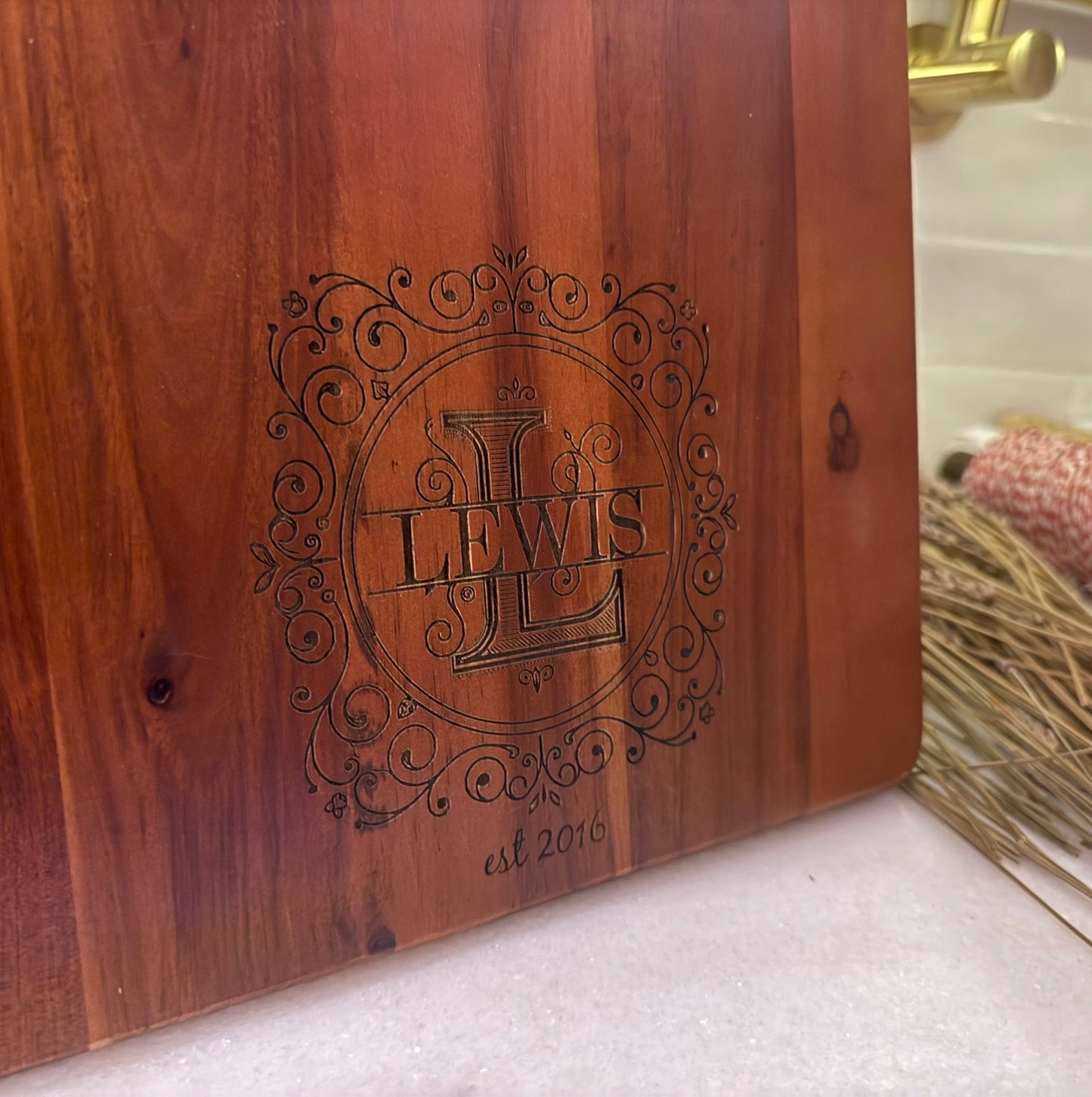 Monogrammed Serving Boards
