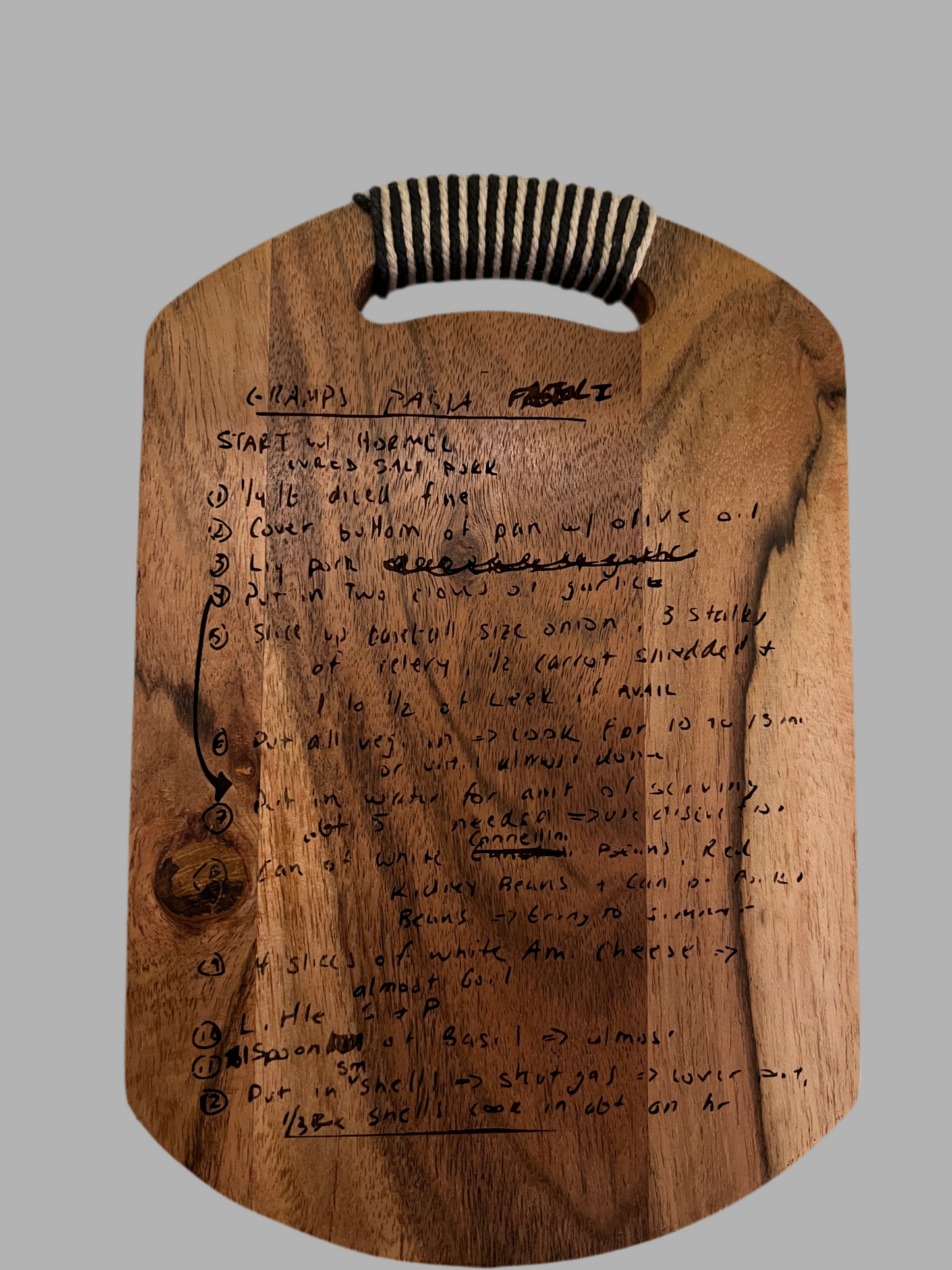 Custom Handwritten Recipe & Note Engraved Serving Board – A Timeless Keepsake