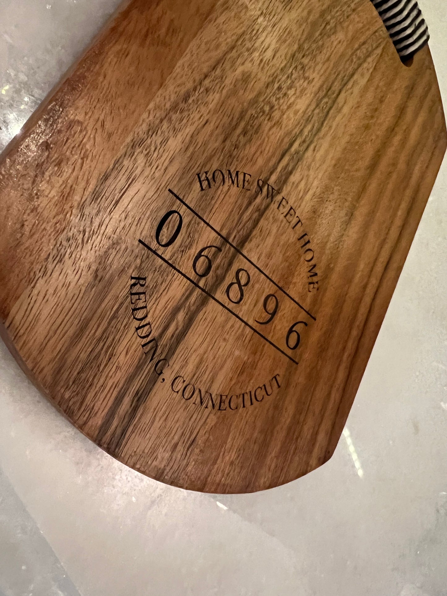 Custom Town and Zip Code Engraved Cutting Board