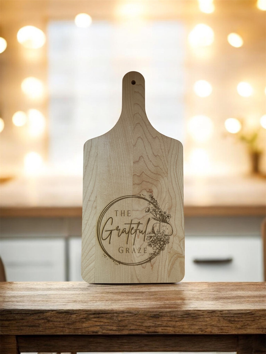 The Custom Logo Handle Board — Personalized Serving Board