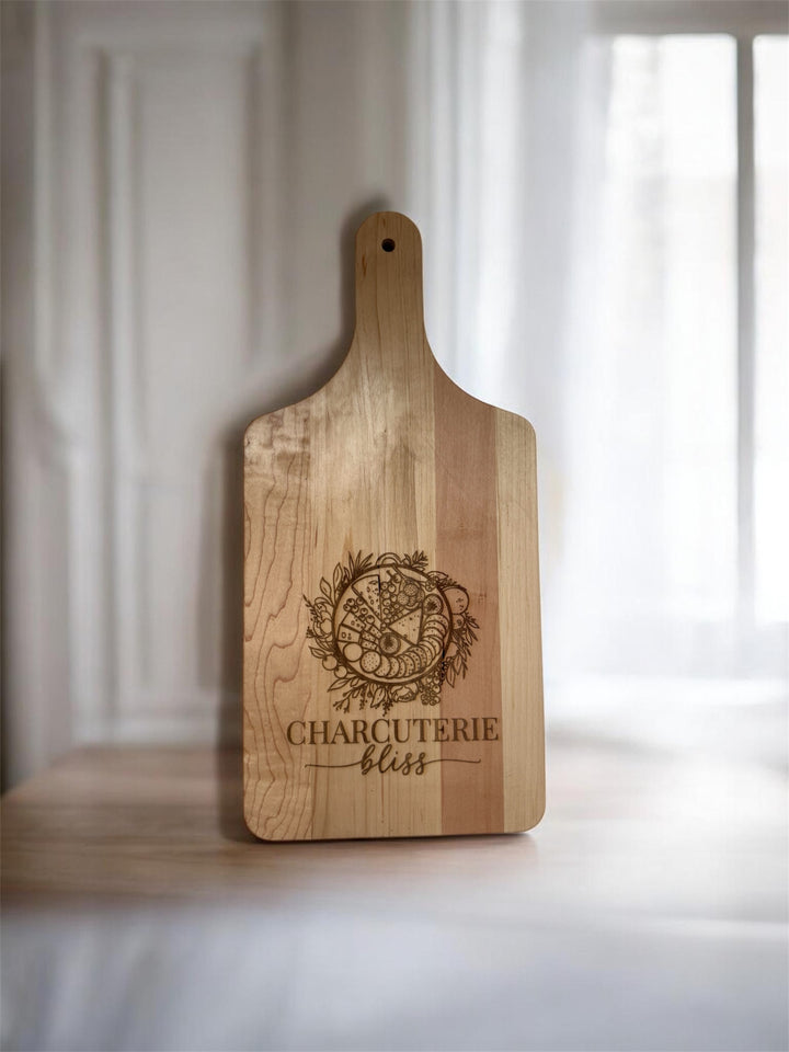 The Custom Logo Handle Board — Personalized Serving Board