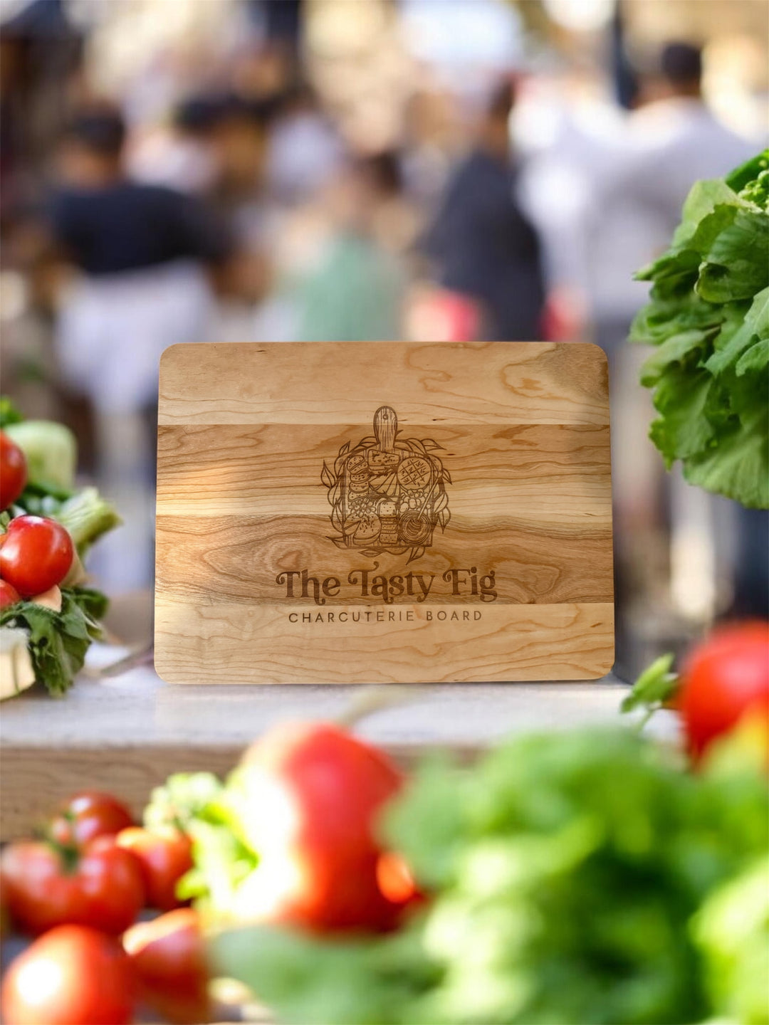 The Custom Logo Board — Personalized Charcuterie & Serving Board